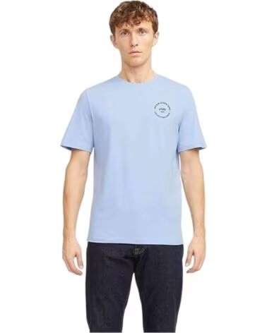 JACK AND JONES T-SHIRT MANICA CORTA 12269280-MAR UOMO AZUL