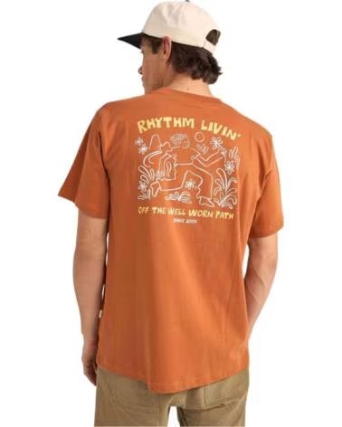 RHYTHM KURZARMSHIRT 0125MPT02-OCH HERREN ORANGE NARANJA