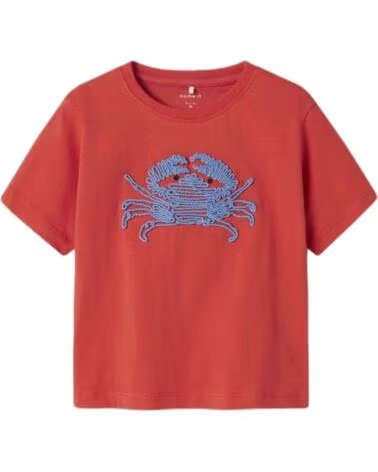 NAME IT T-SHIRT MANICA CORTA 133241294 PAPRIKA ROJO