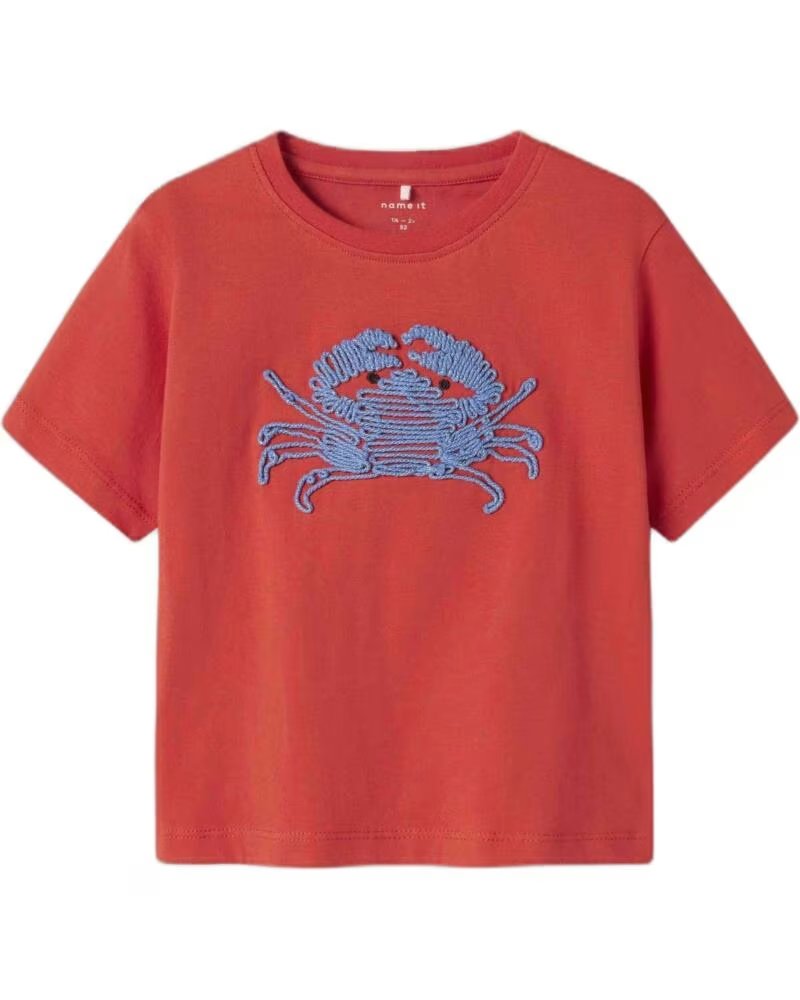 NAME IT T-SHIRT MANICA CORTA 133241294 PAPRIKA ROJO