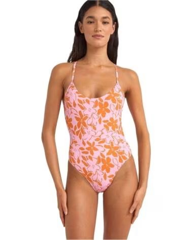 RHYTHM BAÑADOR 0125SWOP01-PIN ESTAMPADO FLORAL ROSA