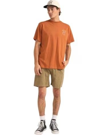 RHYTHM KURZARMSHIRT 0125MPT02-OCH HERREN ORANGE NARANJA