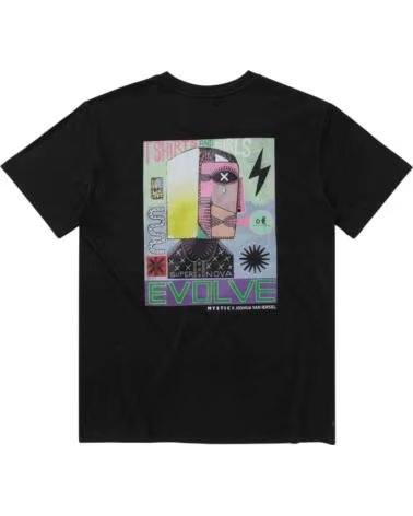 MYSTIC Camiseta De Manga Corta 35105 250235-900 en negro para hombre NEGRO
