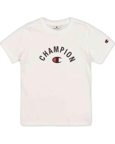CHAMPION Camiseta De Manga Corta 307044-Ww001 en blanco para ninos unisex BLANCO