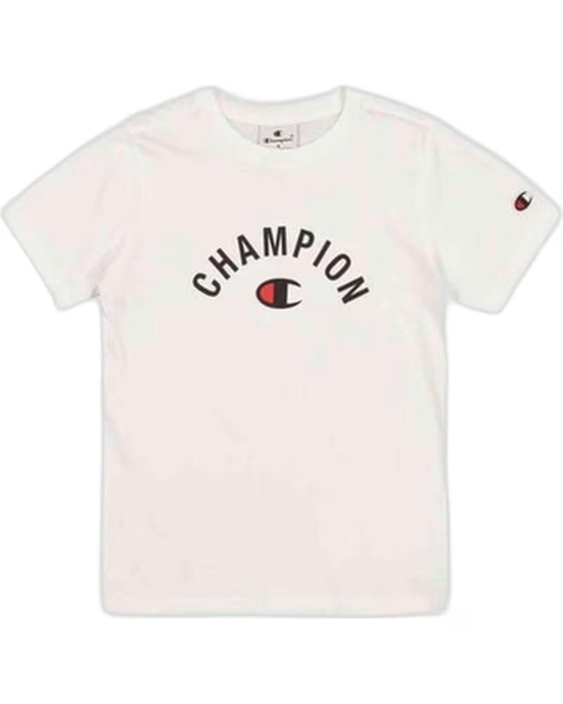 CHAMPION Camiseta De Manga Corta 307044-Ww001 en blanco para ninos unisex BLANCO