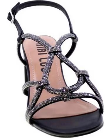 BIBI LOU SANDALES À TALON 860Z00HGDLIV POUR FEMME NOIR NEGRO