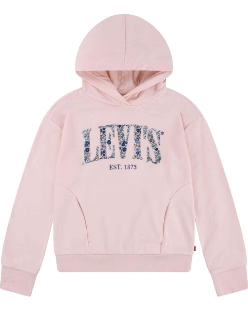 LEVIS CAMISOLA COM CAPUZ 3EM195-AFS PARA MENINAS ROSA