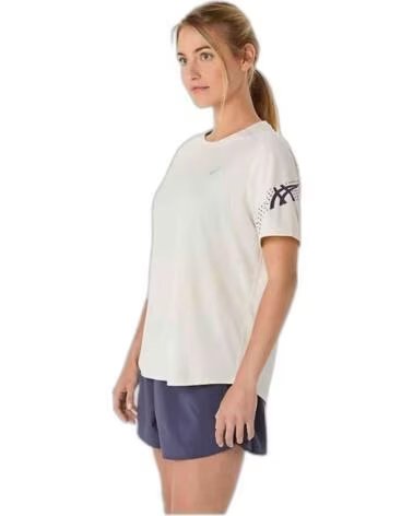 ASICS T-SHIRT A MANICA CORTA 2012D177-200 DA DONNA BLANCO