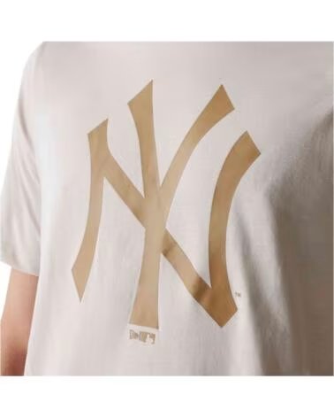 NEW ERA T-SHIRT MANICA CORTA 60590460 BEIGE DA UOMO MULTICOLOR