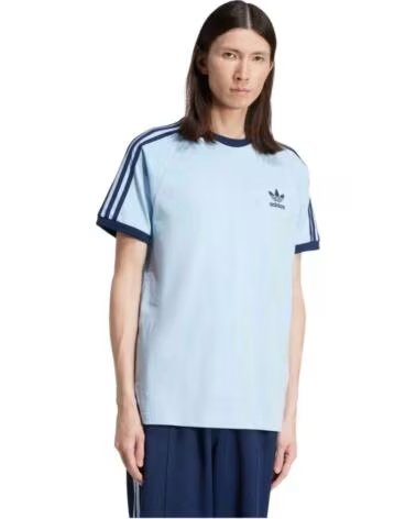 ADIDAS ORIGINALS 3-STRIPES JN7018 T-SHIRT MANICA CORTA AZUL