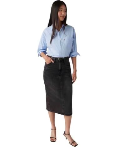 LEVI´S JEANSROCK 001VH-0004 SCHWARZ DAMEN WANDERING SPIRIT CLEAN