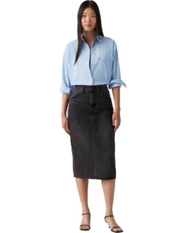 LEVI´S JEANSROCK 001VH-0004 SCHWARZ DAMEN WANDERING SPIRIT CLEAN
