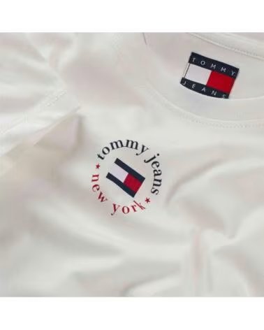 TOMMY HILFIGER T-SHIRT MANCHES COURTES 20316-YBL FEMME BLANCO