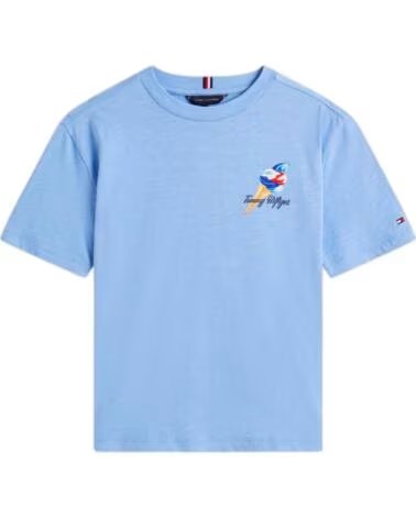 TOMMY HILFIGER KURZARM-T-SHIRT KB0KB09718C14 FÜR KINDER UNISEX AZUL