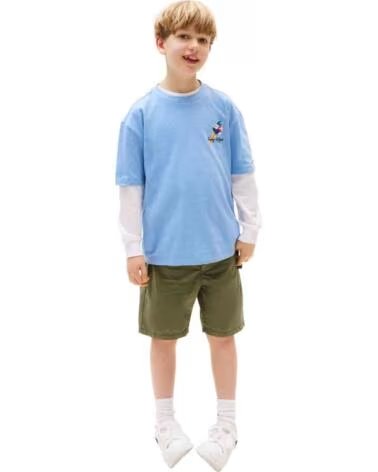 TOMMY HILFIGER KURZARM-T-SHIRT KB0KB09718C14 FÜR KINDER UNISEX AZUL