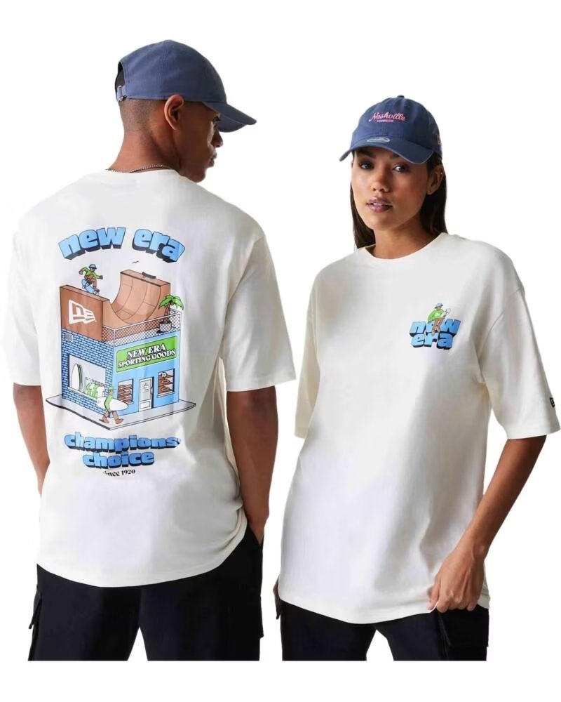 NEW ERA KURZARMSHIRT 60684400 WEISS UNISEX BLANCO