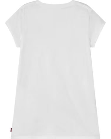 LEVIS T-SHIRT DE MANGA CURTA 4EC967-001 PARA MENINA WHITE