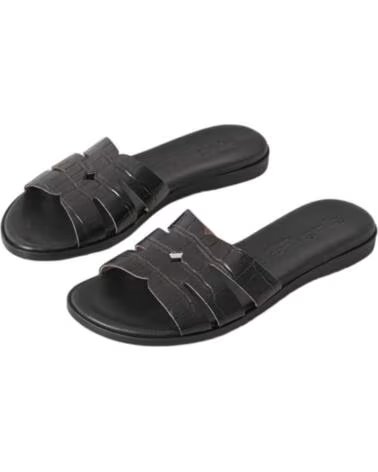 BRYAN Sandalias 2517-Negro en negro para mujer NEGRO
