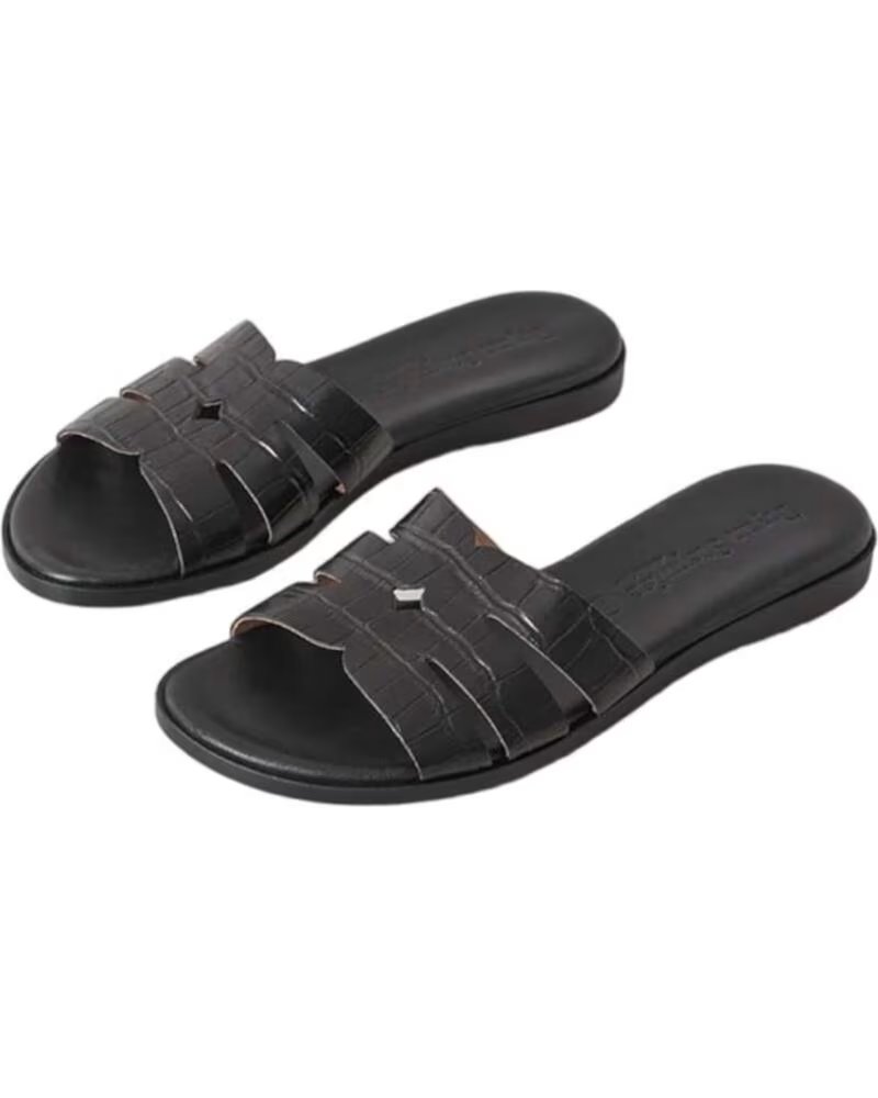 BRYAN Sandalias 2517-Negro en negro para mujer NEGRO