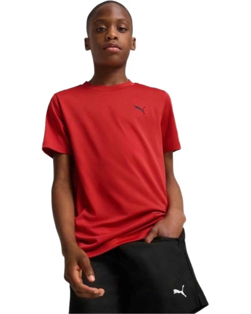 PUMA KURZARM-T-SHIRT 526533-15 IN ROT FÜR KINDER RED FIRE