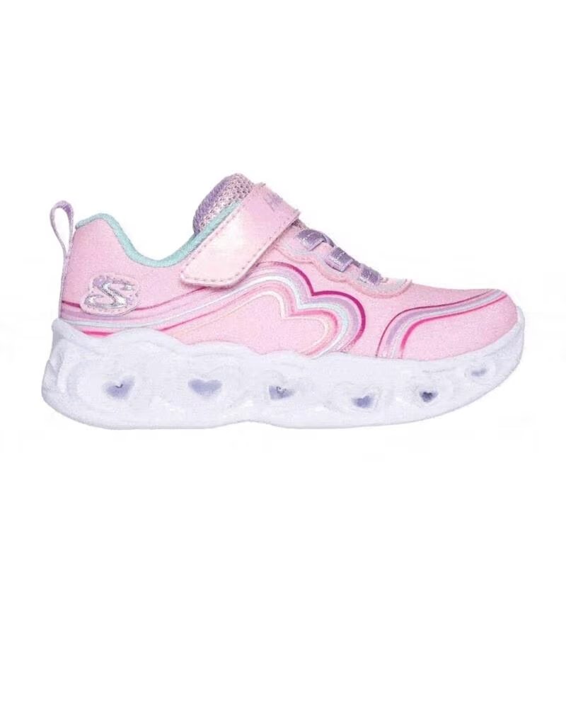 SKECHERS SCARPE 302689NLPMT ROSA BAMBINI UNISEX LIGHT PINK SPARKLE MESH-MULTI TRIM