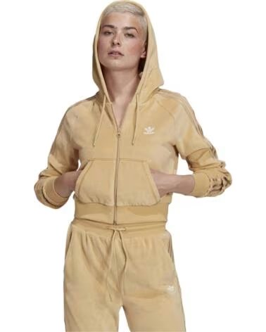 ADIDAS SWEATSHIRT COM CAPUZ H18826 PARA MULHER BEGE BEIGE