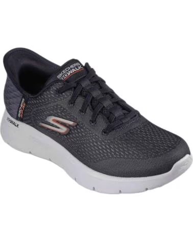 SKECHERS Zapatillas 6094-New World Black en negro para hombre BLACK-ORANGE