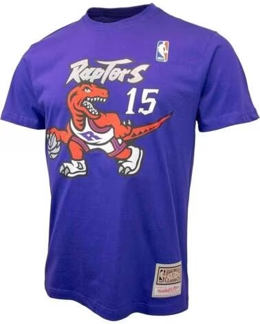 MITCHELL NESS T-SHIRT DA PALLACANESTRO BMTRINTL1074TRAVCPURP DA UOMO MORADO