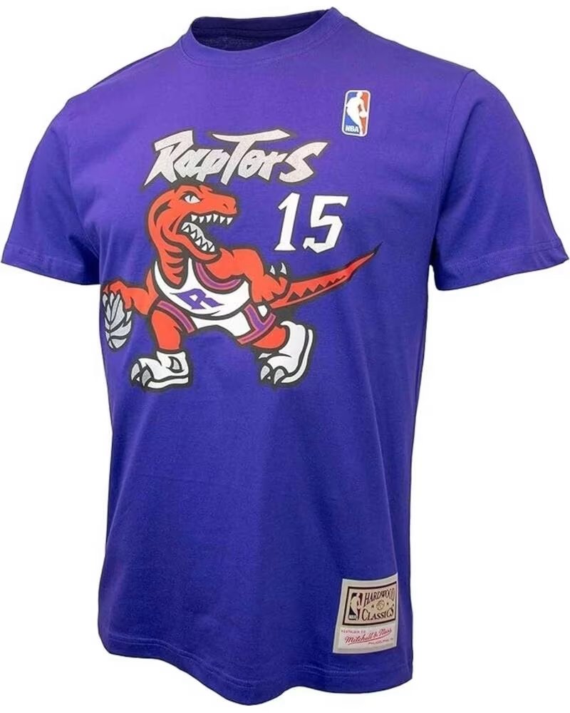 MITCHELL NESS T-SHIRT DA PALLACANESTRO BMTRINTL1074TRAVCPURP DA UOMO MORADO