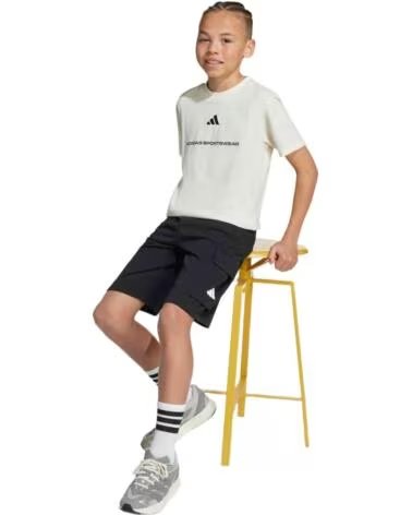 ADIDAS KURZARMSHIRT KC5385 WEISS CREME KINDER CREMA