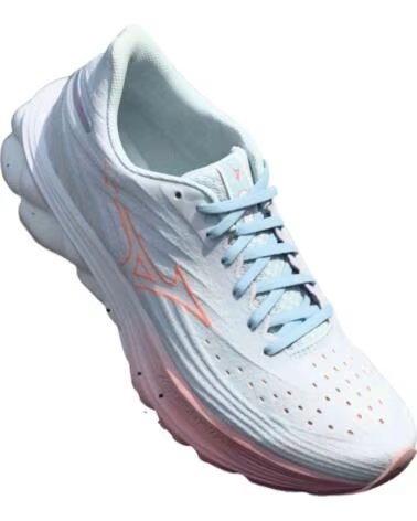 TÊNIS DE CORRIDA MIZUNO J1GD250974 BRANCO ROSA FEMININO