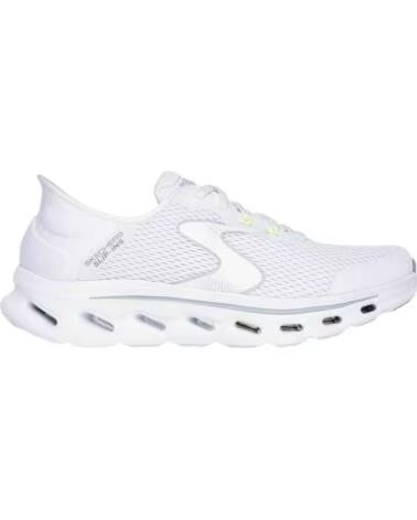 SKECHERS SCARPE 216661WGY DA UOMO WHITE AND GRAY TEXTILE-SYNTHETIC AND