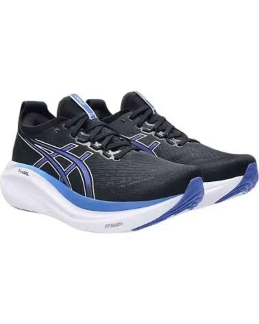 ASICS CHAUSSURES DE RUNNING GEL NIMBUS 27 NOIR-BLEU COBALT HOMME BLACK-DARK