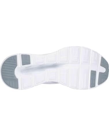 SKECHERS SCARPE 216661WGY DA UOMO WHITE AND GRAY TEXTILE-SYNTHETIC AND