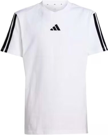 ADIDAS T-SHIRT A MANICA CORTA JD6488 BIANCO PER BAMBINI UNISEX WHITE-BLACK