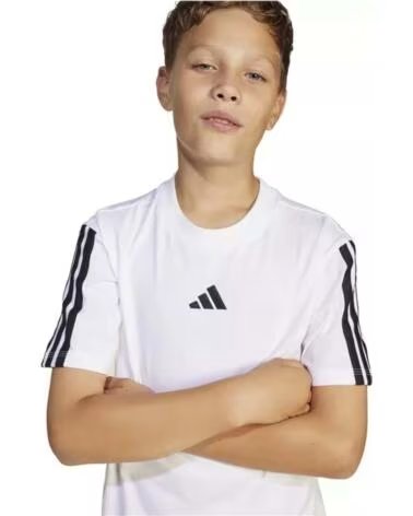 ADIDAS T-SHIRT DE MANGA CURTA JD6488 EM BRANCO PARA CRIANÇAS UNISSEXO WHITE-BLACK