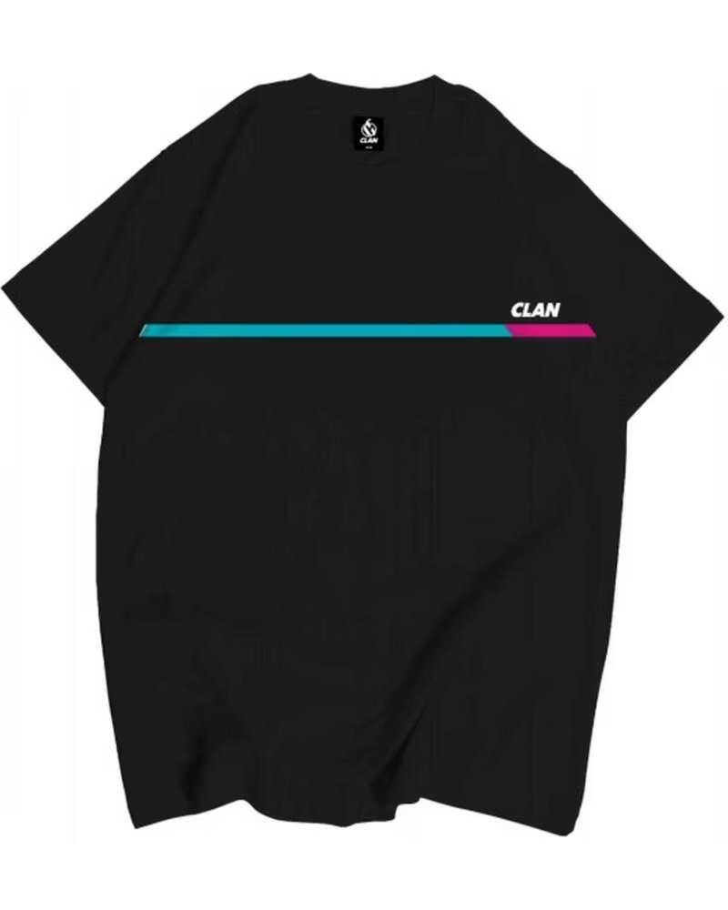 CLAN KURZARM-T-SHIRT 01752 FÜR HERREN NEGRO