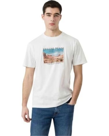TIFFOSI MAGLIETTA MANICA CORTA 124-14985250144600 STAMPA UOMO BIANCO MULTICOLOR