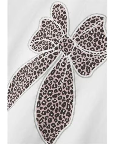 NAME IT T-SHIRT MANICA CORTA 13245691 STAMPA FIOCCO PER BAMBINI BLANCO
