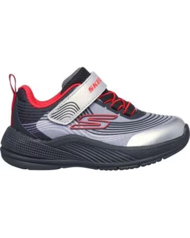 SKECHERS Zapatillas 403926N-Bksr en plateado para bebe BKSR