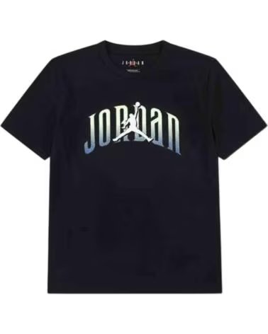 JORDAN Camiseta De Manga Corta 95F168-023 en negro para ninos BLACK