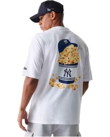 NEW ERA Camiseta De Manga Corta 60684281 en blanco para unisex BLANCO