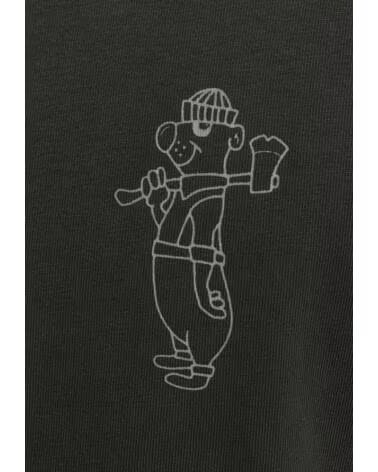 REVOLUTION Camiseta De Manga Corta 1424Par en negro para hombre NEGRO