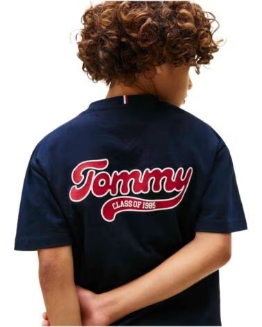 TOMMY HILFIGER KURZARM-T-SHIRT KB0KB09931C1G AZUL