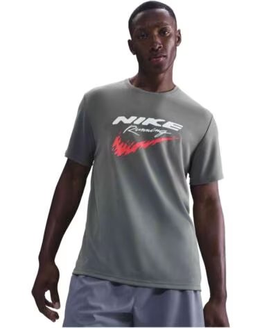 NIKE MAGLIETTA MANICA CORTA HV2135-084 GRIGIO UOMO BLACK OR GREY