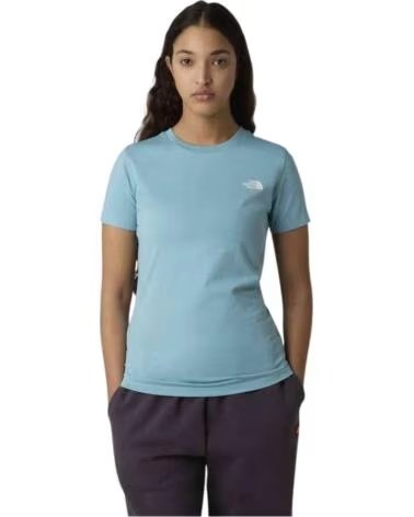 THE NORTH FACE T-SHIRT MANCHES COURTES NF0A87NHBTR1 FEMME BLEU BLUE