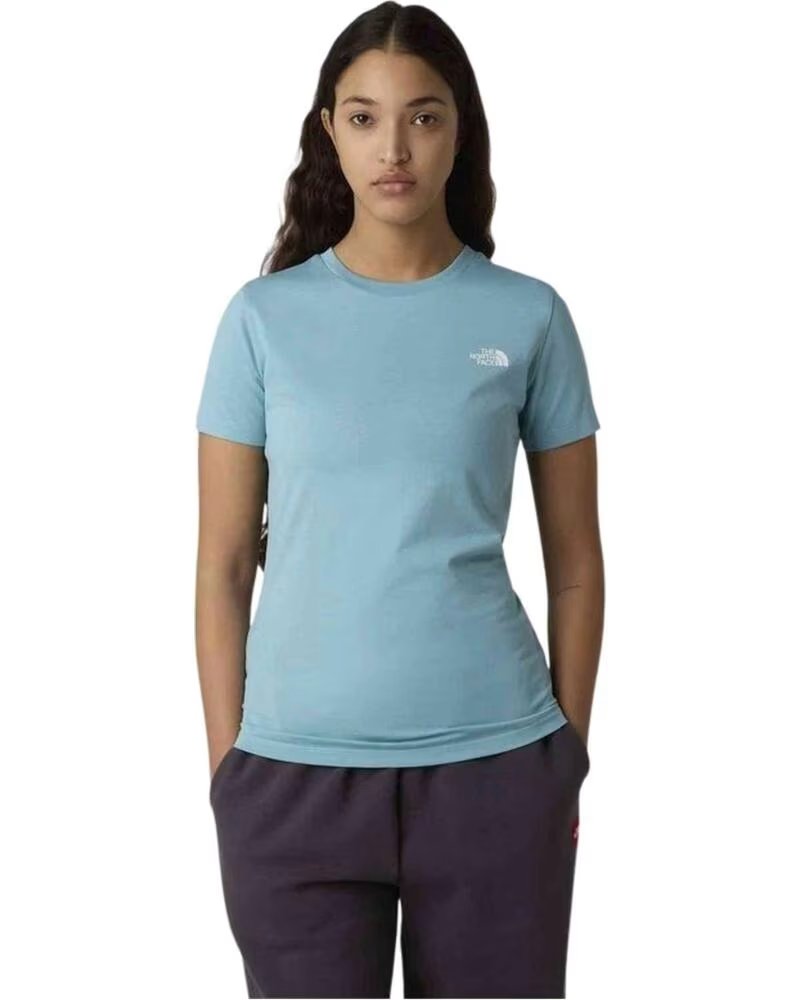 THE NORTH FACE T-SHIRT MANCHES COURTES NF0A87NHBTR1 FEMME BLEU BLUE