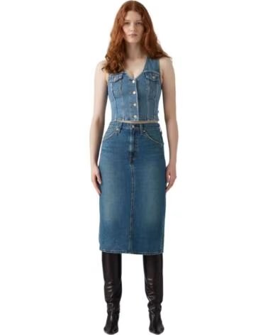 LEVI´S JEANSROCK 001VH-0006 MIDI MED INDIGO