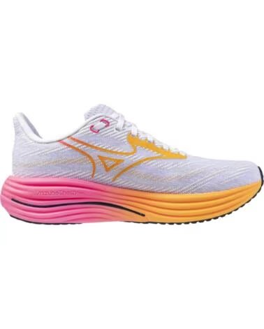 MIZUNO CHAUSSURES DE RUNNING J1GC259302 BLANC WHITE-TANG ORANGE-PINK TETRA