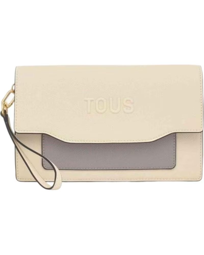 TOUS Cartera 2002286901 en blanco para unisex BEIGE-GRIS